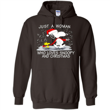 Load image into Gallery viewer, Just a Woman who loves Snoopy and Christmas