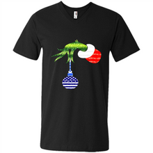 Load image into Gallery viewer, Grinch Holding American Flag ornament Christmas