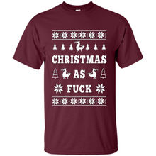 Load image into Gallery viewer, Humping deer Christmas as fuck sweater