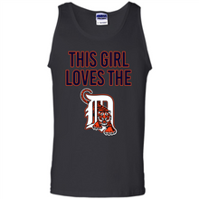 Load image into Gallery viewer, This girl loves the Detroit Tigers team shirt Sweatshirt DORABLE SHIRT