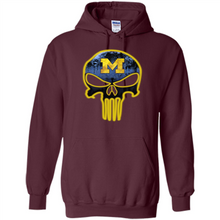 Load image into Gallery viewer, Michigan Wolverines Football The Punisher Skull