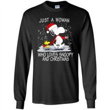 Load image into Gallery viewer, Just a Woman who loves Snoopy and Christmas