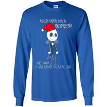 Load image into Gallery viewer, I Asked Santa For A Boyfriend Jack Skellington Christmas sweater