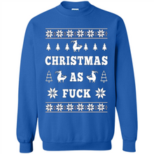 Load image into Gallery viewer, Humping deer Christmas as fuck sweater