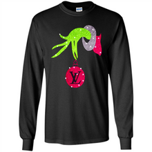 Load image into Gallery viewer, Grinch hand holding logo Louisvuitton