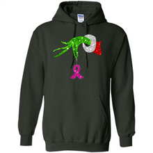 Load image into Gallery viewer, Grinch Hand Holding Breast Cancer Awareness Christmas