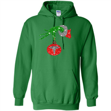 Load image into Gallery viewer, Grinch Hand holding Nurse ornament Christmas (1)