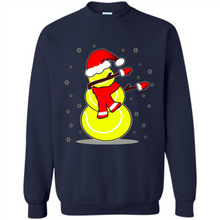 Load image into Gallery viewer, Tennis Dabbing Snowman Christmas Funny