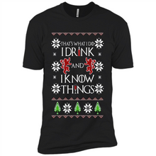 Load image into Gallery viewer, That’s What I Do I Drink And I Know Things Christmas sweater