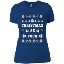 Load image into Gallery viewer, Humping deer Christmas as fuck sweater