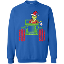 Load image into Gallery viewer, Grinch Driving Jeep Christmas
