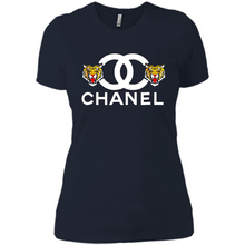 Load image into Gallery viewer, Tiger Chanel Logo Funny shirt Ladies' Boyfriend Shirt DORABLE SHIRT