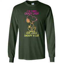 Load image into Gallery viewer, I'm That Crazy Lady Who Loves Snoopy A Lot