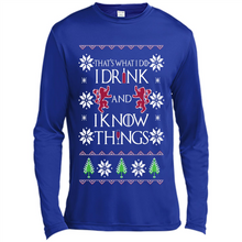 Load image into Gallery viewer, That’s What I Do I Drink And I Know Things Christmas sweater