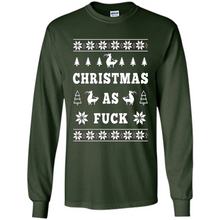 Load image into Gallery viewer, Humping deer Christmas as fuck sweater