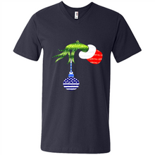 Load image into Gallery viewer, Grinch Holding American Flag ornament Christmas