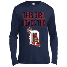 Load image into Gallery viewer, This girl loves the Detroit Tigers team shirt Sweatshirt DORABLE SHIRT