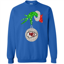Load image into Gallery viewer, Kansas City Chiefs Glitter Grinch Monogram Ornament Christmas Gift