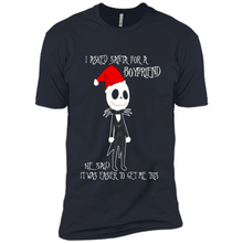 Load image into Gallery viewer, I Asked Santa For A Boyfriend Jack Skellington Christmas sweater