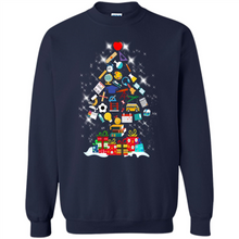 Load image into Gallery viewer, Greate Science Teacher Shirt Merry Christmas Tree Science Tools Funny Gift Book Lovers (1)