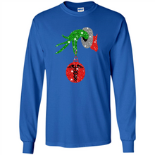 Load image into Gallery viewer, Grinch Hand holding Nurse ornament Christmas