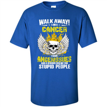 Load image into Gallery viewer, Walk Away I Am A Cancer Vintage Skull
