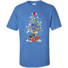 Load image into Gallery viewer, Greate Science Teacher Shirt Merry Christmas Tree Science Tools Funny Gift Book Lovers (1)