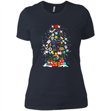 Load image into Gallery viewer, Greate Science Teacher Shirt Merry Christmas Tree Science Tools Funny Gift Book Lovers (1)