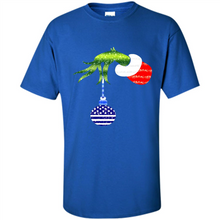 Load image into Gallery viewer, Grinch Holding American Flag ornament Christmas