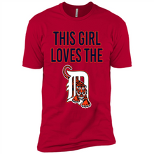 Load image into Gallery viewer, This girl loves the Detroit Tigers team shirt Sweatshirt DORABLE SHIRT