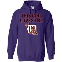 Load image into Gallery viewer, This girl loves the Detroit Tigers team shirt Sweatshirt DORABLE SHIRT