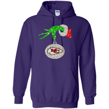 Load image into Gallery viewer, Kansas City Chiefs Glitter Grinch Monogram Ornament Christmas Gift