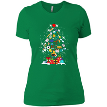 Load image into Gallery viewer, Greate Science Teacher Shirt Merry Christmas Tree Science Tools Funny Gift Book Lovers (1)