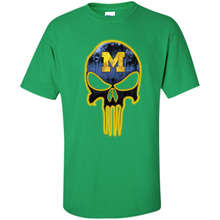 Load image into Gallery viewer, Michigan Wolverines Football The Punisher Skull