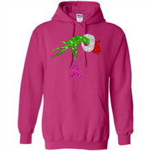 Load image into Gallery viewer, Grinch Hand Holding Breast Cancer Awareness Christmas