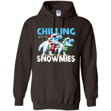 Load image into Gallery viewer, T-Rex Dinosaurs Chilling With My Snowmies Christmas
