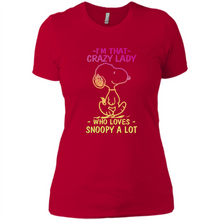 Load image into Gallery viewer, I'm That Crazy Lady Who Loves Snoopy A Lot