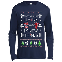 Load image into Gallery viewer, That’s What I Do I Drink And I Know Things Christmas sweater