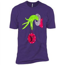 Load image into Gallery viewer, Grinch hand holding logo Louisvuitton