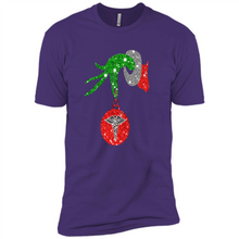Load image into Gallery viewer, Grinch Hand holding Nurse ornament Christmas (1)