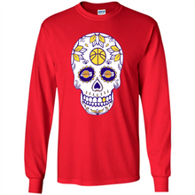 Load image into Gallery viewer, Los Angeles Lakers Basketball Sugar Skull Day of the Dead