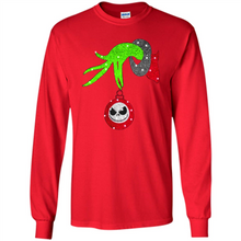 Load image into Gallery viewer, Grinch hand holding Jack Skellington
