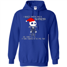 Load image into Gallery viewer, I Asked Santa For A Boyfriend Jack Skellington Christmas sweater