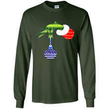 Load image into Gallery viewer, Grinch Holding American Flag ornament Christmas