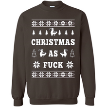 Load image into Gallery viewer, Humping deer Christmas as fuck sweater