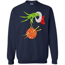 Load image into Gallery viewer, Grinch Hand Holding Ball Of Wool And Knitting Needles Christmas