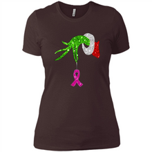 Load image into Gallery viewer, Grinch Hand Holding Breast Cancer Awareness Christmas
