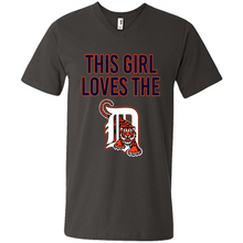 Load image into Gallery viewer, This girl loves the Detroit Tigers team shirt Sweatshirt DORABLE SHIRT