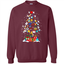 Load image into Gallery viewer, Greate Science Teacher Shirt Merry Christmas Tree Science Tools Funny Gift Book Lovers (1)