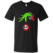 Load image into Gallery viewer, Grinch hand holding Jack Skellington